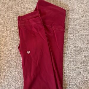 lululemon athletica Red Leggings